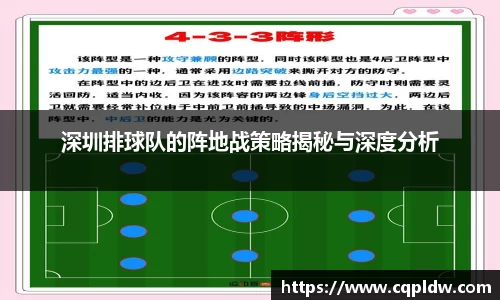 深圳排球队的阵地战策略揭秘与深度分析